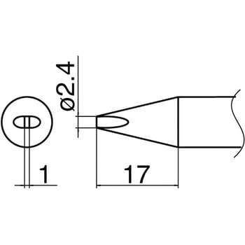烙铁头，2.4D型HAKKO白光T31-03D24（10 件）